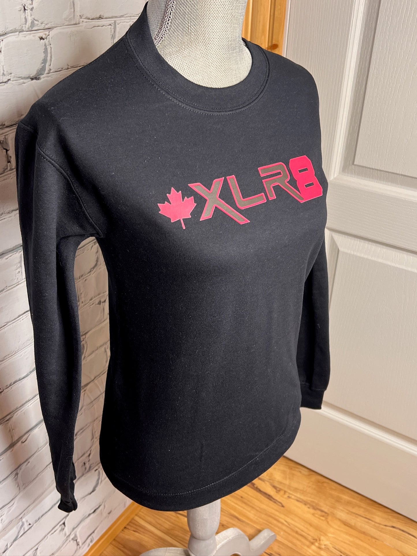 Black and Pink Crewneck